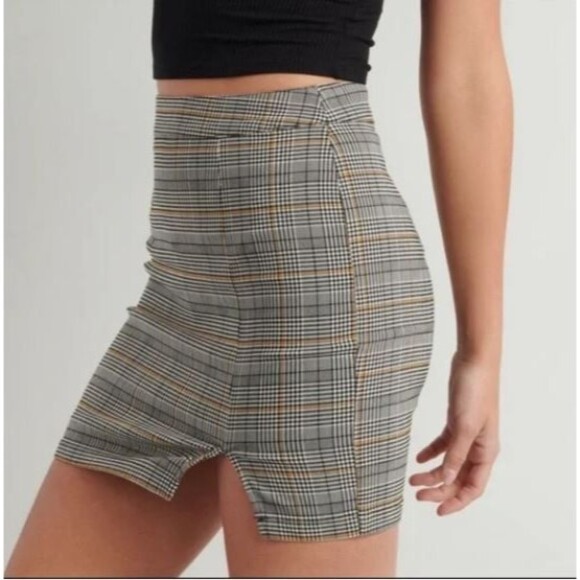 Garage “As If” Plaid Mini Skirt Fitted Feminine Y2K 90s Clueless Size Medium - Picture 1 of 8